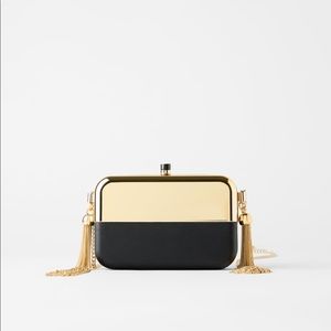 Zara bolso de mano caja combinada